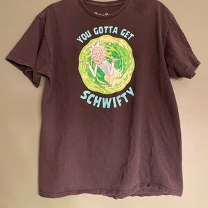 Ripple Junction Black Rick and Morty T-Shirt